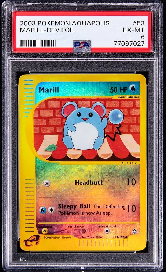2003 Pokemon Aquapolis Marill-Reverse #53 card image