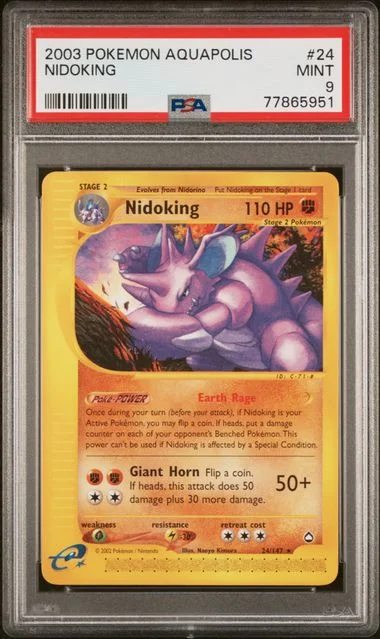 2003 Pokemon Aquapolis Nidoking #24 card image