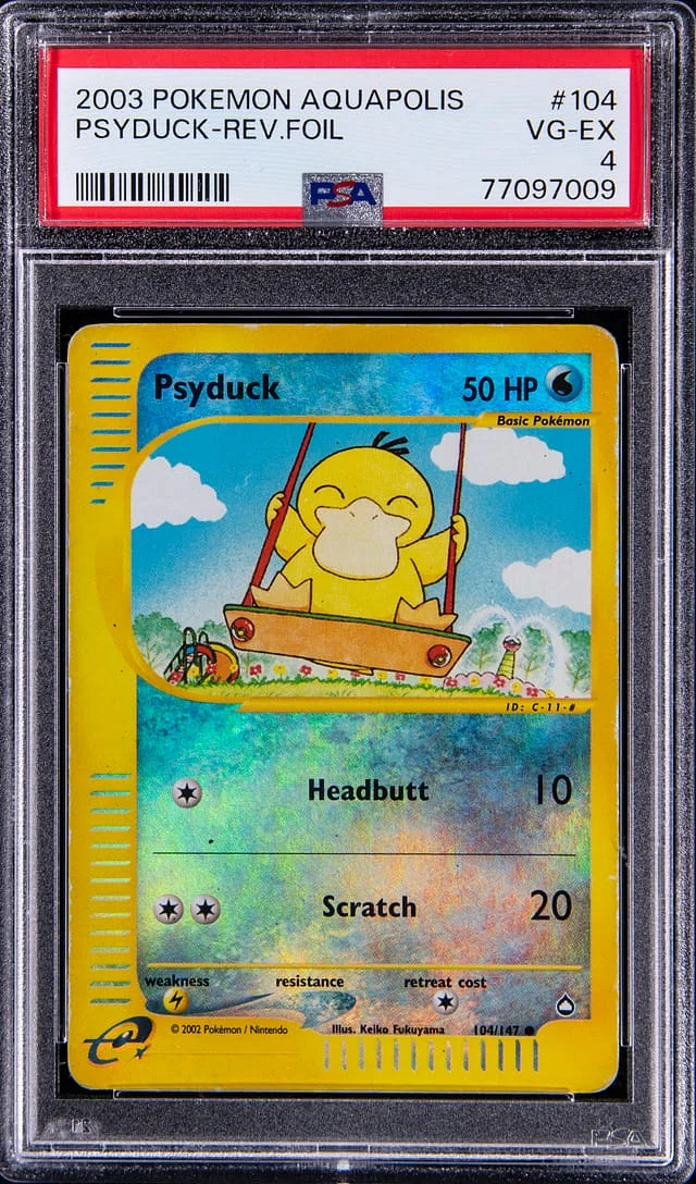 2003 Pokemon Aquapolis Psyduck-Reverse #104 card image
