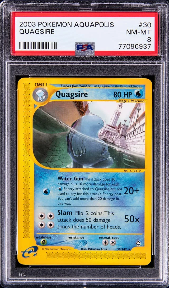 2003 Pokemon Aquapolis Quagsire #30 card image