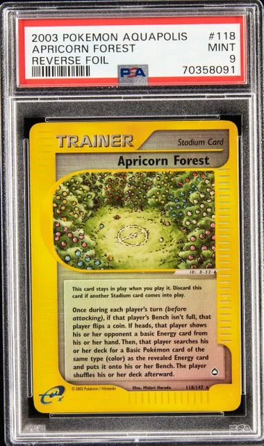 2003 Pokemon Aquapolis Reverse Foil Apricorn Forest #118 card image