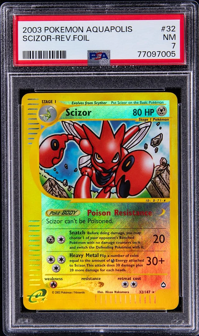 2003 Pokemon Aquapolis Scizor-Reverse #32 card image