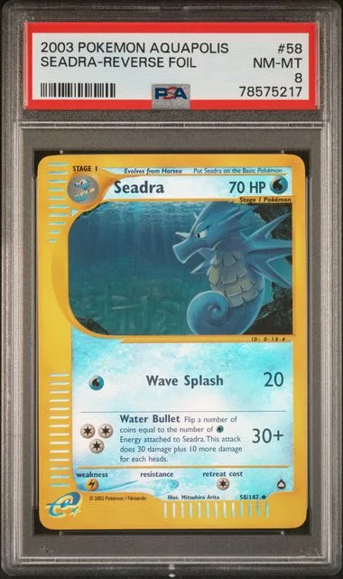 2003 Pokemon Aquapolis Seadra-Reverse #58 card image