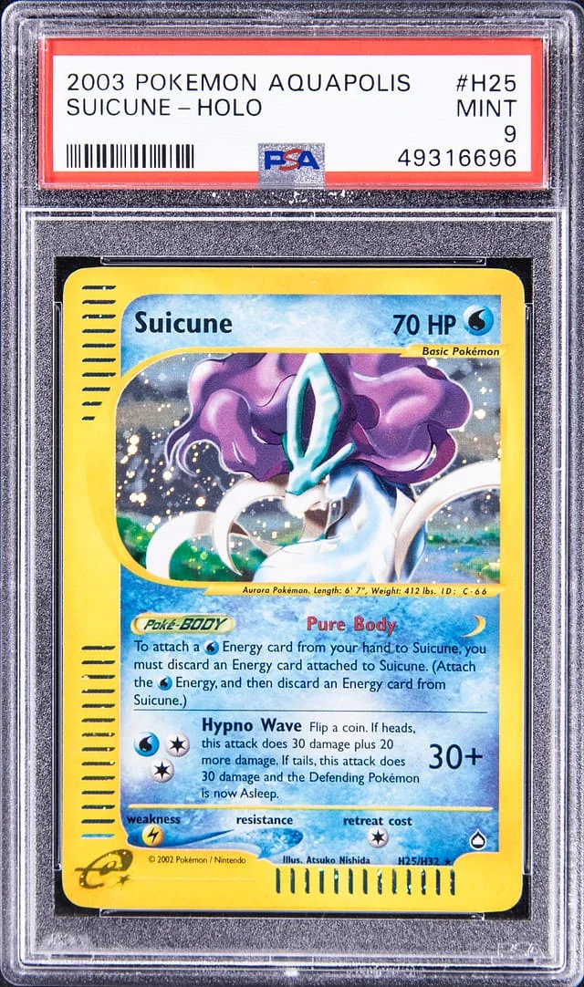 2003 Pokemon Aquapolis Suicune - Holo #H25 card image