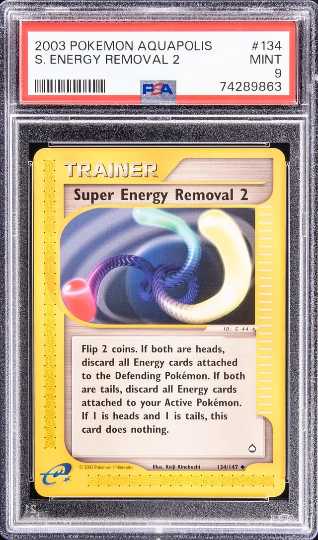 2003 Pokemon Aquapolis Super Energy Removal 2 #134 card image