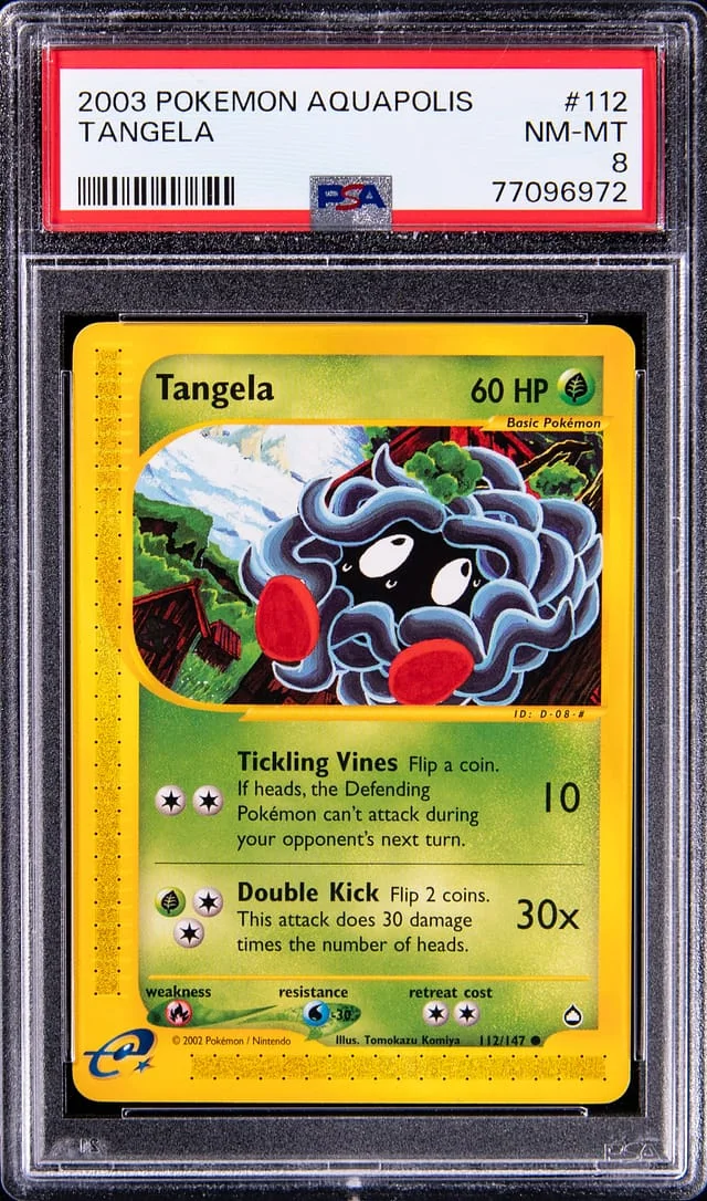 2003 Pokemon Aquapolis Tangela #112 card image