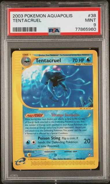2003 Pokemon Aquapolis Tentacruel #38 card image