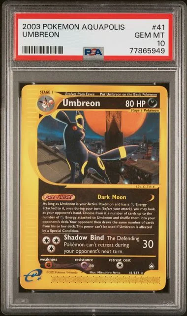 2003 Pokemon Aquapolis Umbreon #41 card image