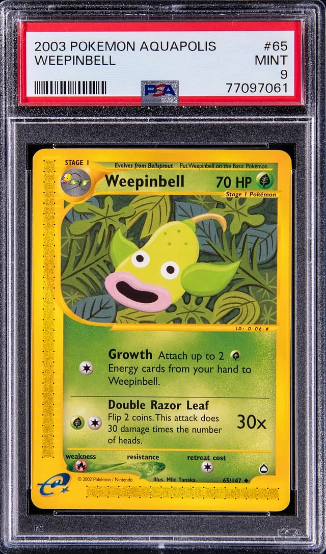 2003 Pokemon Aquapolis Weepinbell #65 card image