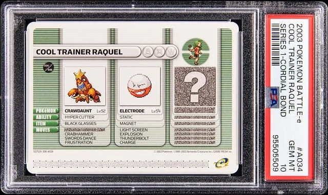 2003 Pokemon Battle-e Series 1 Cordial Bond Cool Trainer Raquel #A034 card image