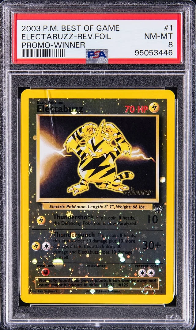 2003 Pokemon Best of Game Promo Winner Reverse Foil Electabuzz #1 card image