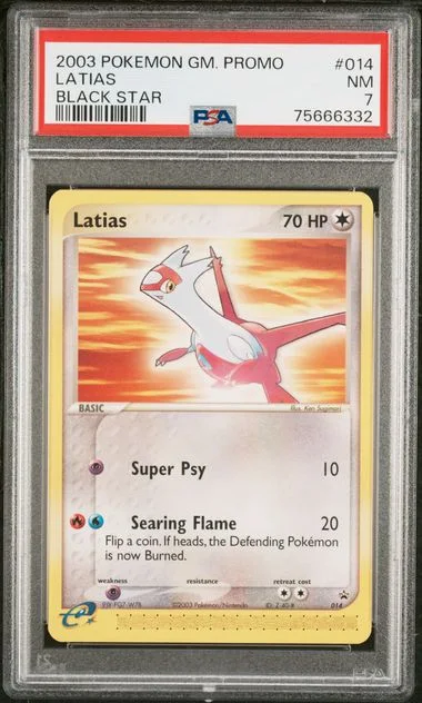 2003 Pokemon Black Star Promo Black Star Latias #014 card image