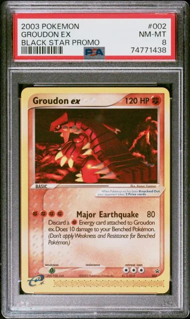 2003 Pokemon Black Star Promo Groudon Ex #002 card image