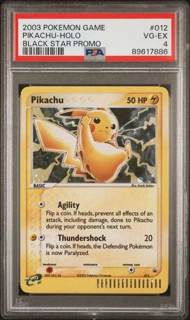 2003 Pokemon Black Star Promo Pikachu-Holo #012 card image