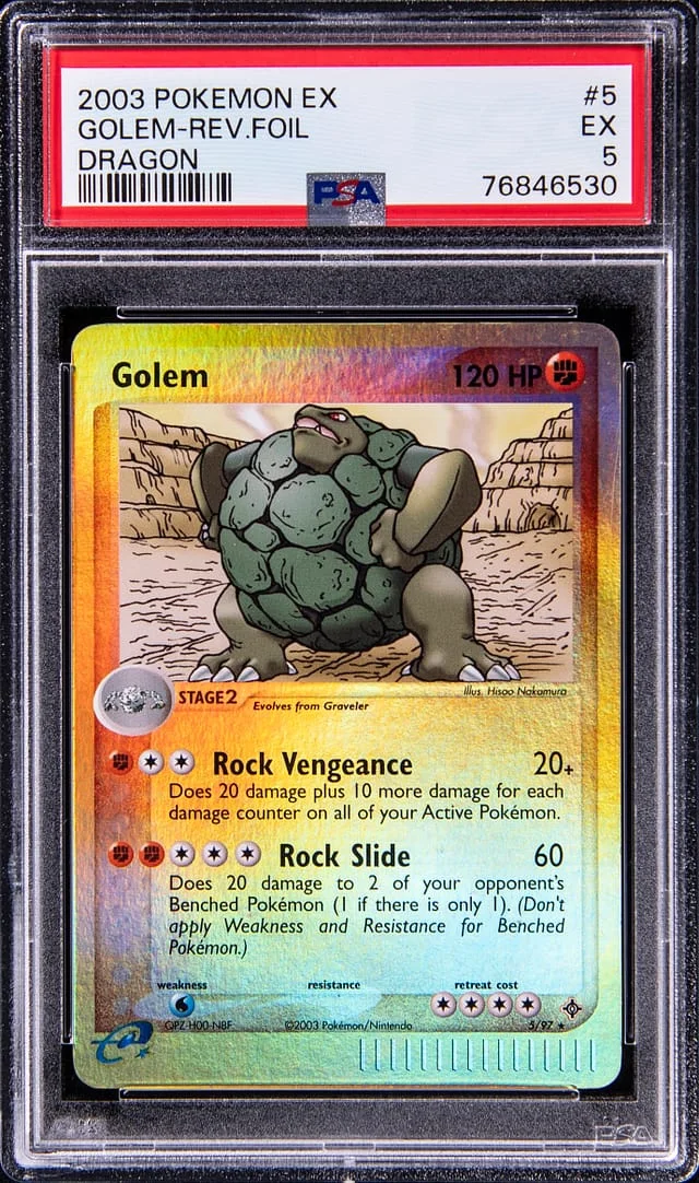 2003 Pokemon Ex Dragon Golem-Reverse #5 card image