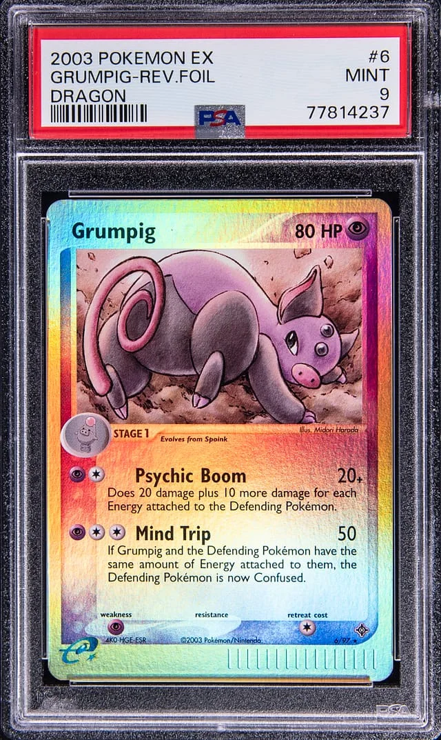 2003 Pokemon Ex Dragon Grumpig-Reverse #6 card image
