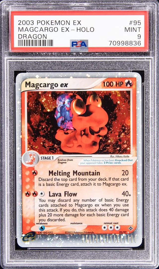 2003 Pokemon Ex Dragon Holo Margcargo #95 card image