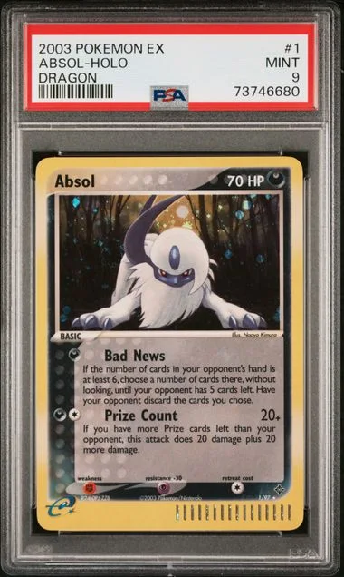 2003 Pokemon EX Dragon Holofoil Absol #1 card image