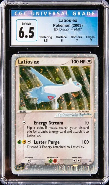2003 Pokemon EX Dragon Holofoil Latios EX #94 card image