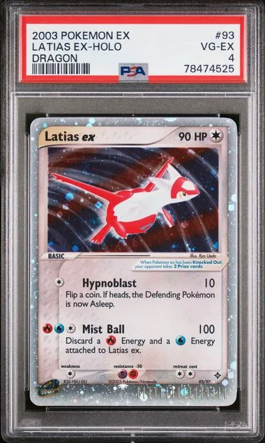 2003 Pokemon Ex Dragon Latias Ex-Holo #93 card image