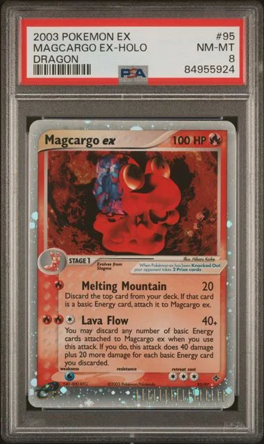 2003 Pokemon Ex Dragon Magcargo Ex-Holo #95 card image
