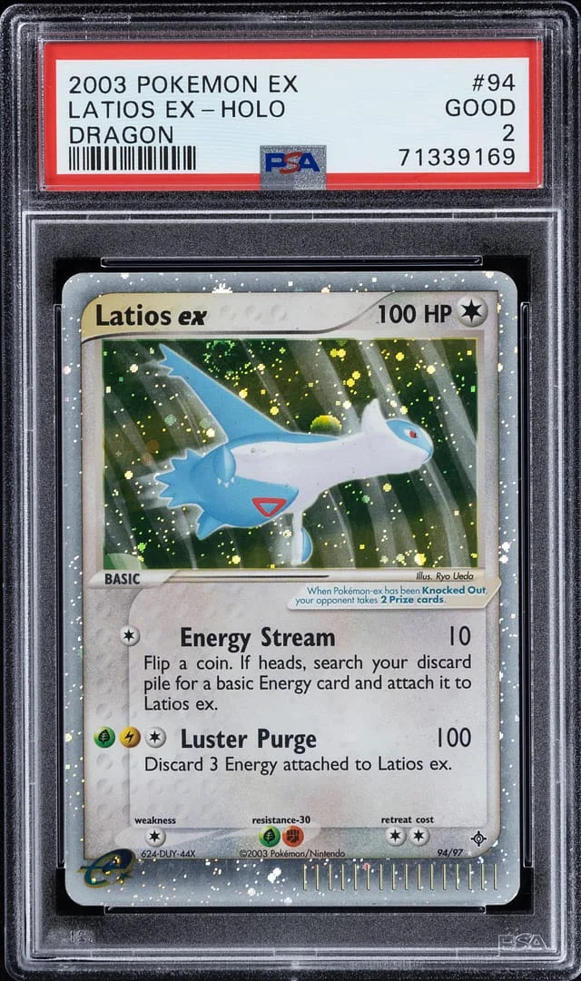2003 Pokemon EX Dragon Rare Holofoil Latios EX #94 card image
