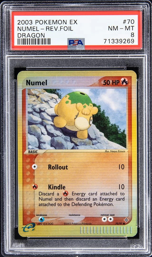 2003 Pokemon EX Dragon - Reverse Foil Numel #70 card image