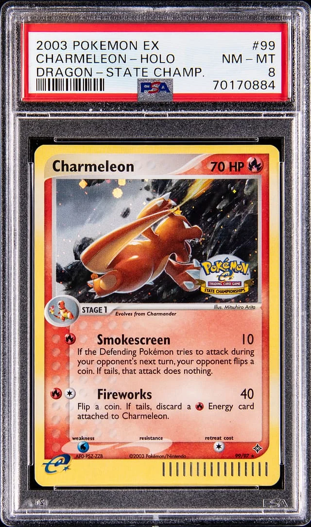 2003 Pokemon EX Dragon State Championship Holo Charmeleon #99 card image