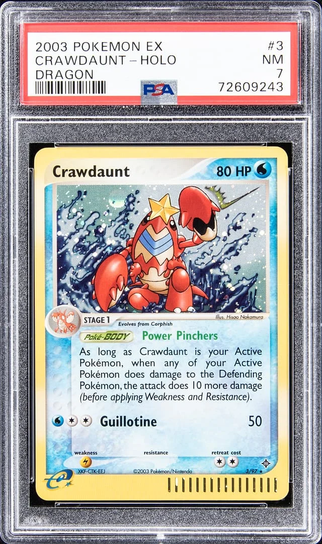 2003 Pokemon EX Holo - Dragon Crawdaunt #3 card image