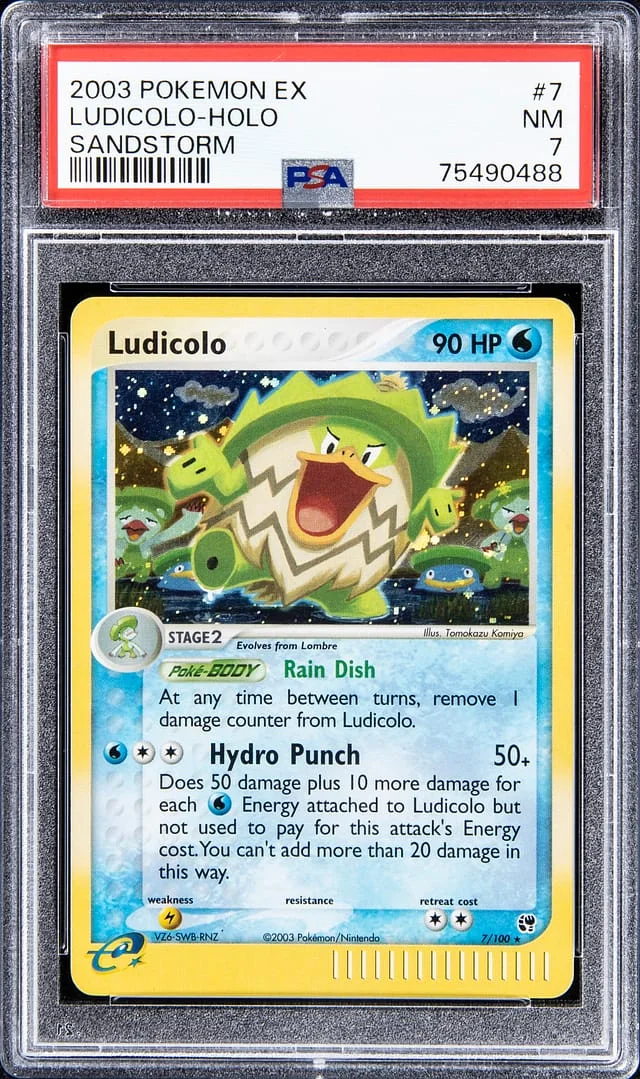 2003 Pokemon EX Holofoil - Sandstorm Ludicolo #7 card image