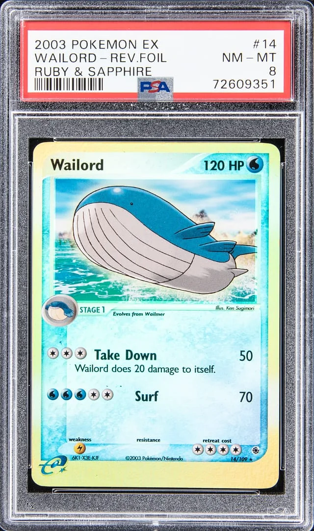 2003 Pokemon EX Reserve Foil Wailord #14 card image