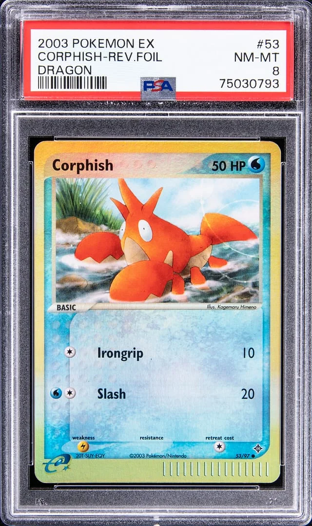 2003 Pokemon EX Reverse Foil - Dragon Corphish #53 card image