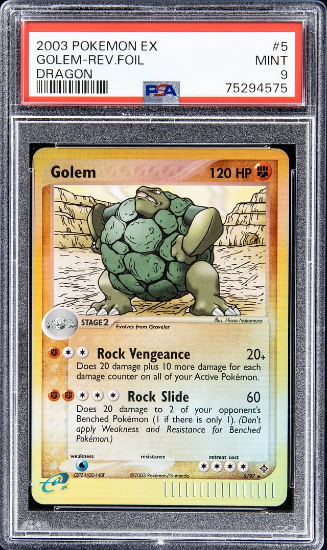 2003 Pokemon EX Reverse Foil - Dragon Golem #5 card image