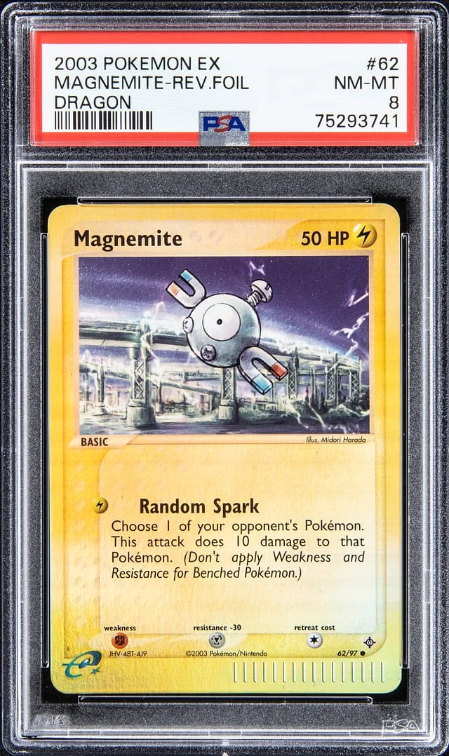 2003 Pokemon EX Reverse Foil - Dragon Magnemite #62 card image