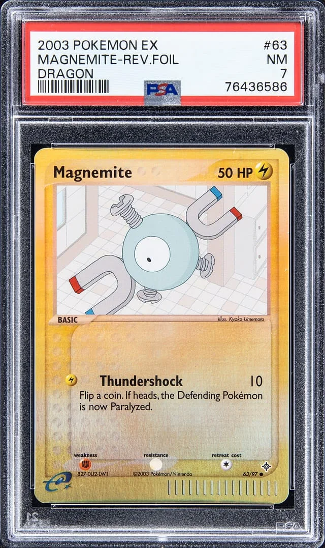 2003 Pokemon EX Reverse Foil - Dragon Magnemite #63 card image