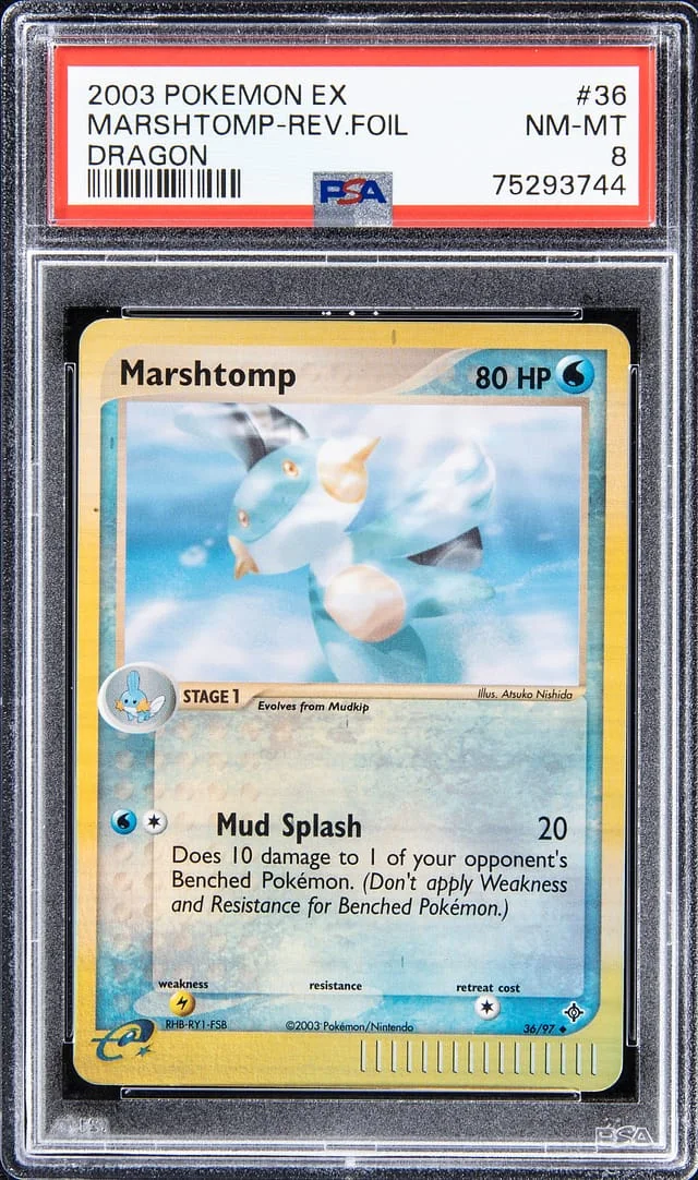 2003 Pokemon EX Reverse Foil - Dragon Marshtomp #36 card image
