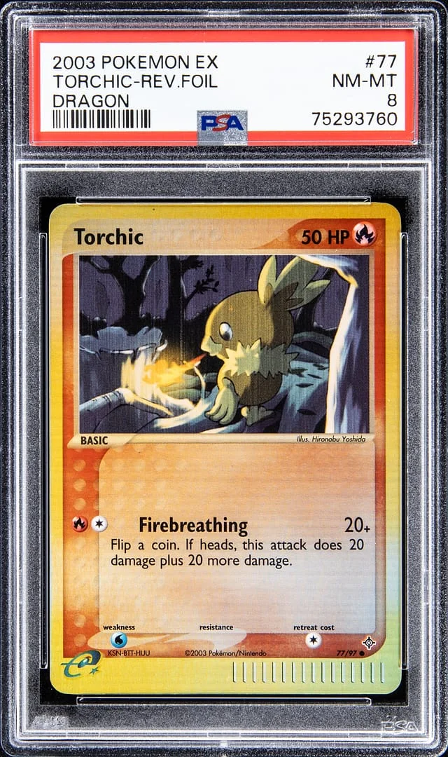 2003 Pokemon EX Reverse Foil - Dragon Torchic #77 card image