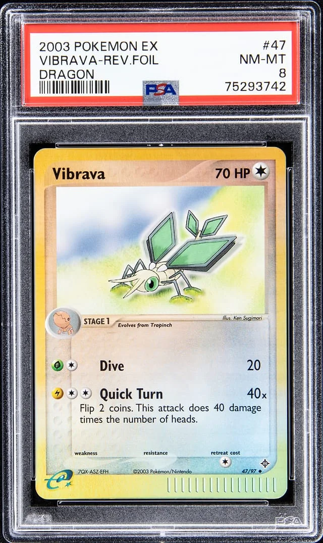 2003 Pokemon EX Reverse Foil - Dragon Vibrava #47 card image
