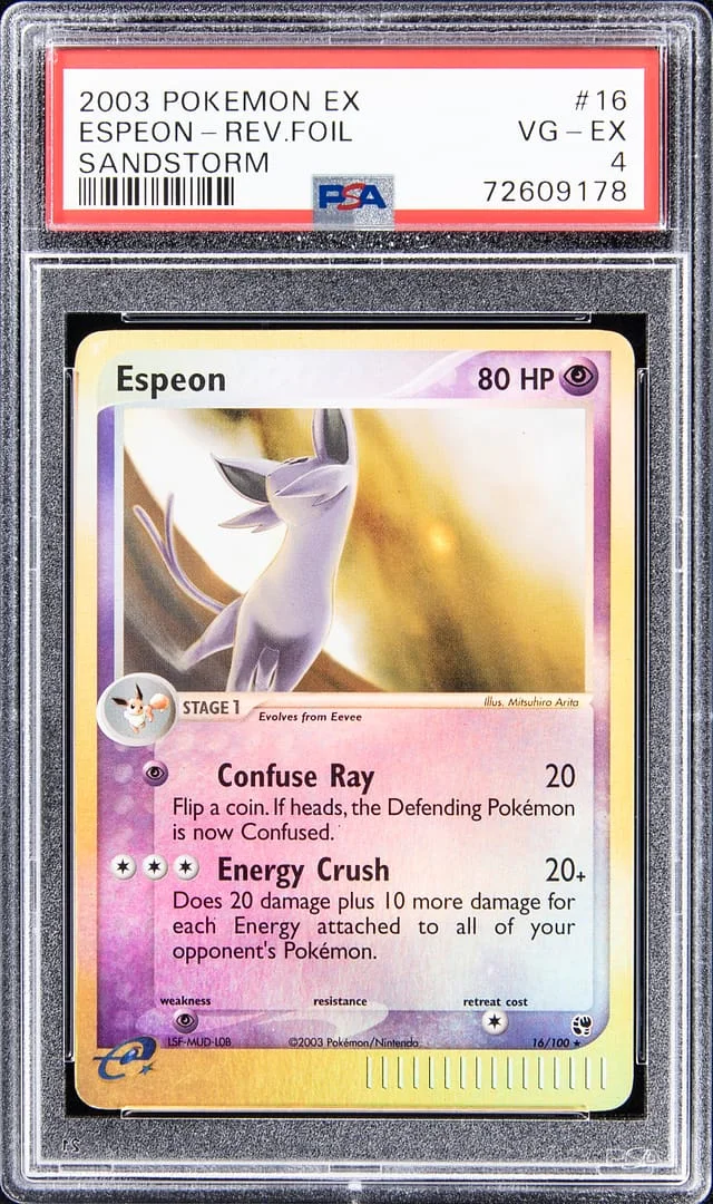 2003 Pokemon EX Reverse Foil Espeon #16 card image