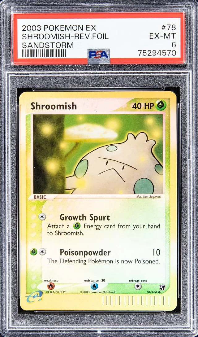 2003 Pokemon EX Reverse Foil - Sandstorm Shroomish #78 card image