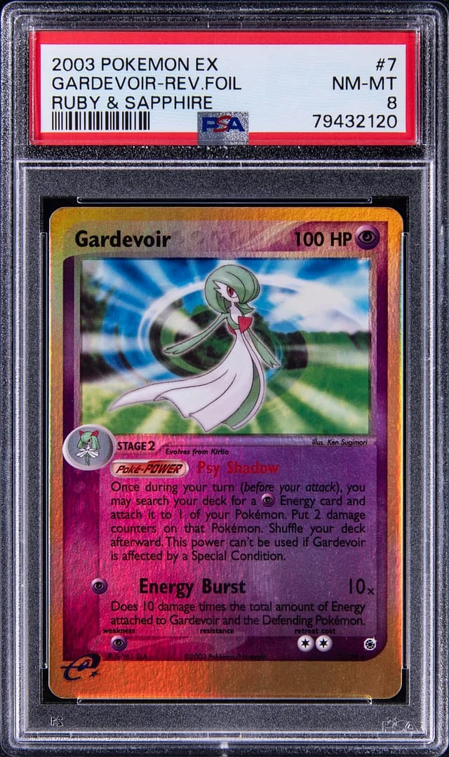 2003 Pokemon EX Ruby and Sapphire Reverse Foil Gardevoir #7 card image