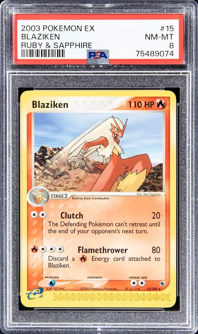 2003 Pokemon EX Ruby & Sapphire Blaziken #15 card image