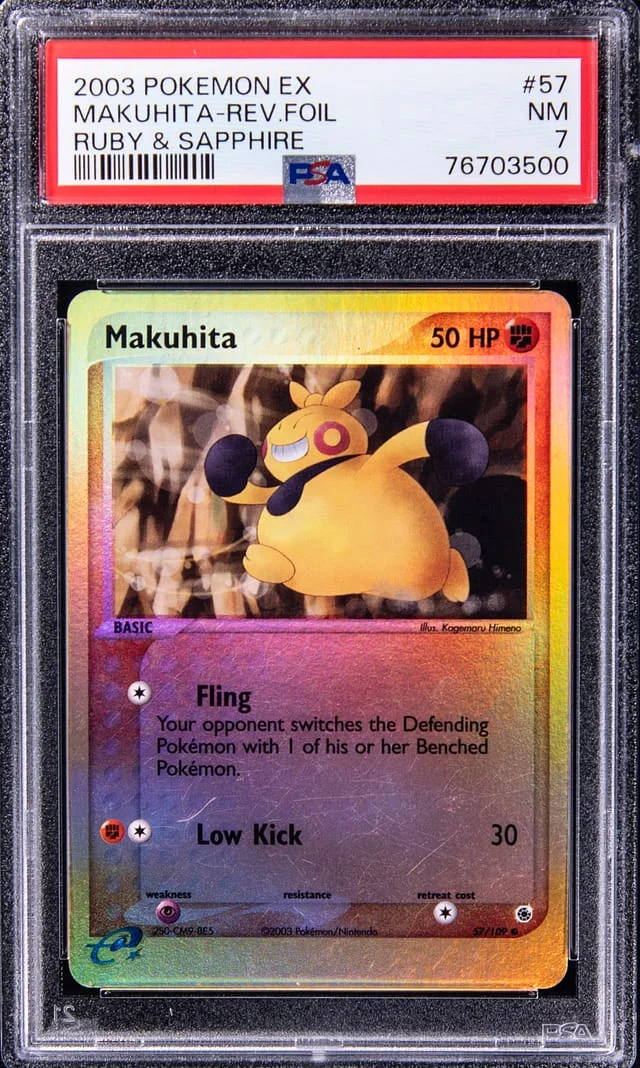 2003 Pokemon Ex Ruby & Sapphire Makuhita-Reverse #57 card image