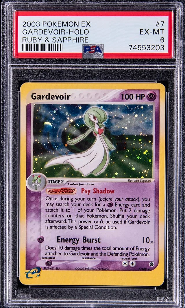2003 Pokemon EX Ruby & Sapphire Rare Holofoil Gardevoir #7 card image
