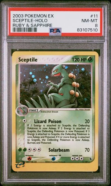 2003 Pokemon Ex Ruby & Sapphire Sceptile-Holo #11 card image