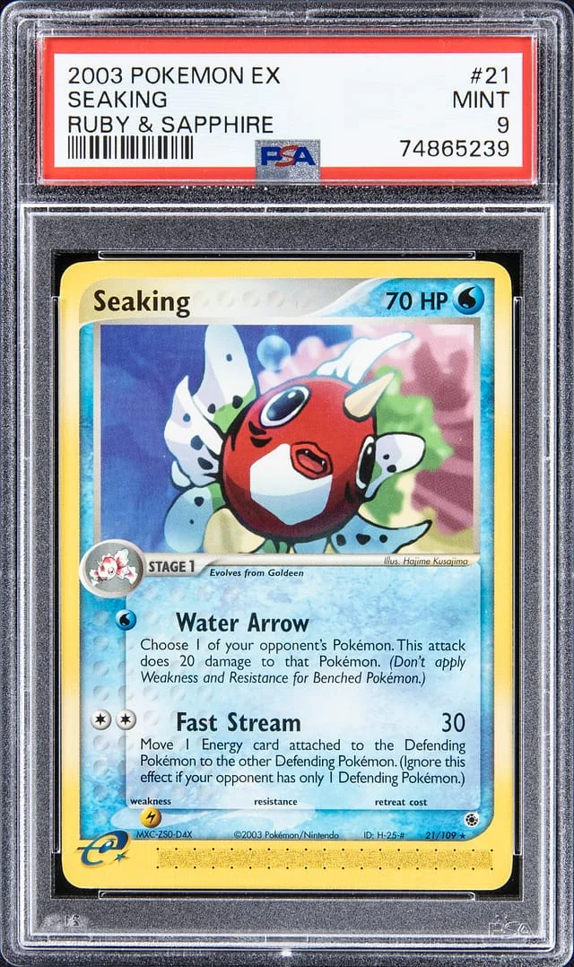 2003 Pokemon EX Ruby & Sapphire Seaking #21 card image