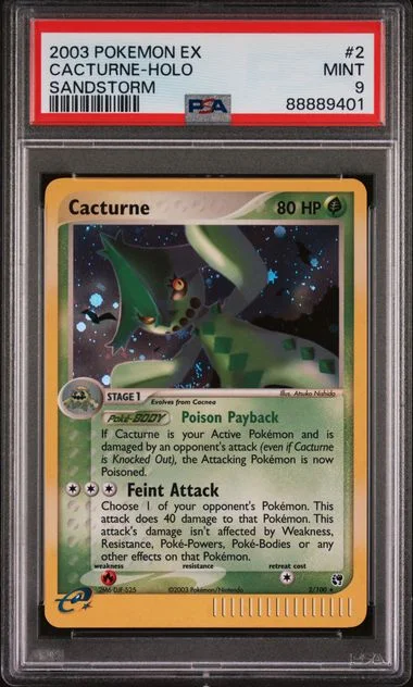 2003 Pokemon Ex Sandstorm Cacturne-Holo #2 card image