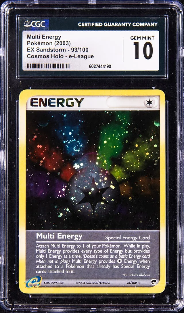 2003 Pokemon EX Sandstorm Cosmos Holofoil e-League Multi Energy #93 card image