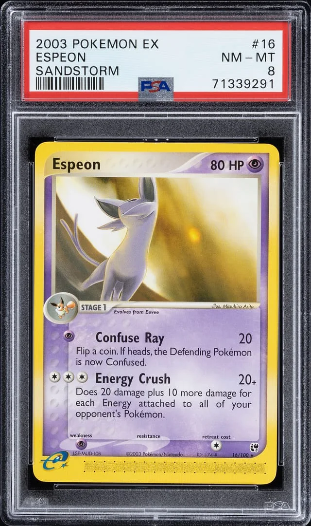 2003 Pokemon EX Sandstorm Espeon #16 card image