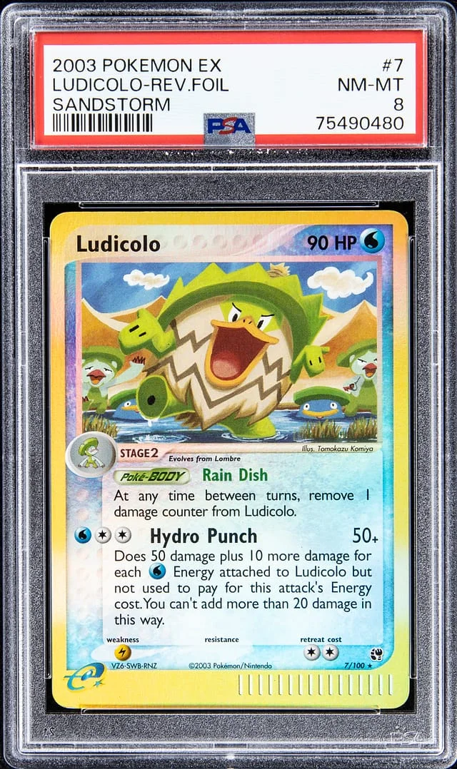 2003 Pokemon EX Sandstorm Ludicolo #7 card image
